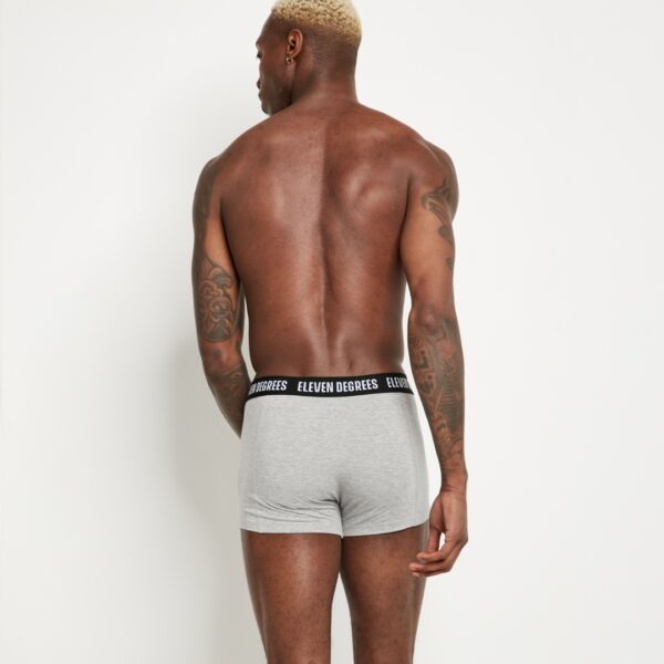 11 DEGREES Pack 3 Boxer color negro-gris-blanco