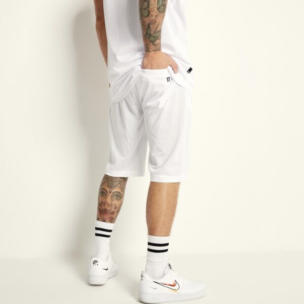 11 DEGREES Bermuda " Basketball Shorts " color blanco