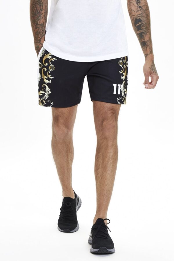 Bermudas 11º " Contrast Panel " color negro