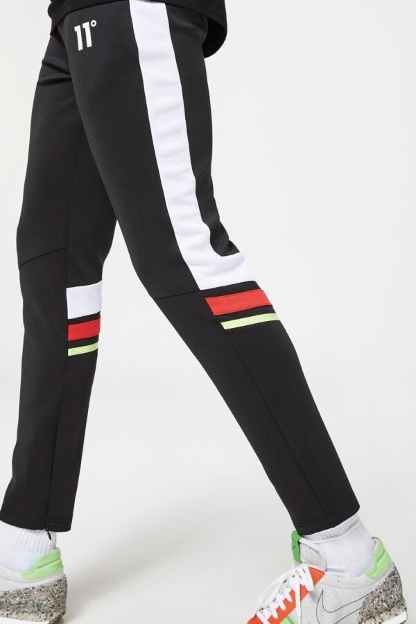 11 DEGREES Pantalon " Colour Block MeshTrackpants " color negro