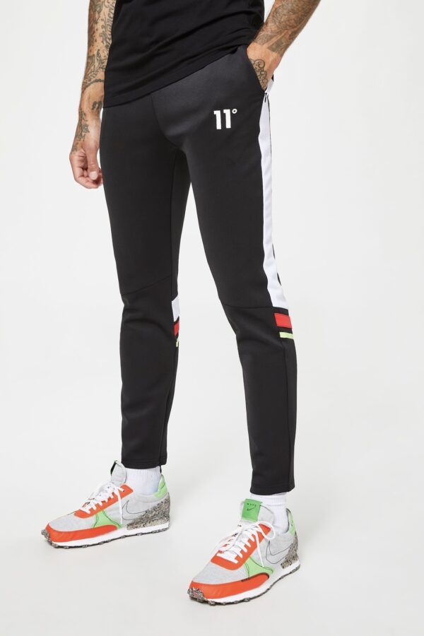 11 DEGREES Pantalon " Colour Block MeshTrackpants " color negro