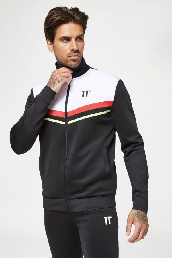 11 DEGREES Chaqueta " Colour Block MeshTracktop " color negro
