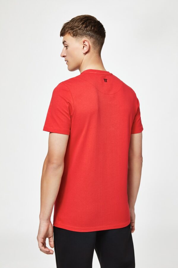 11 DEGREES Camiseta " Zip Pocket tee " color rojo
