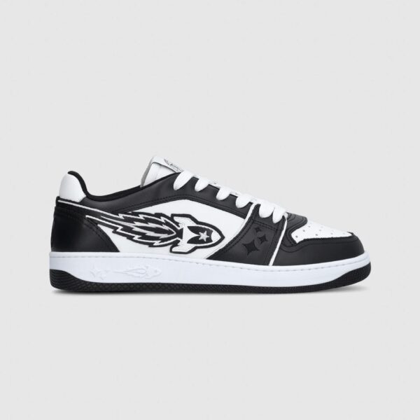 ENTERPRISE JAPAN Sneakers " EJ EGG ROCKET - LOW SNEAKER CALF BLACK/WHITE