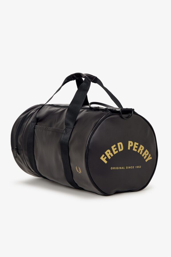 FRED PERRYBolso"TONAL CLASSIC BARREL BAG"color negro