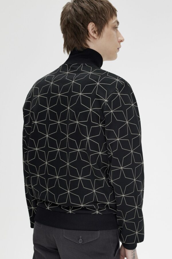 FRED PERRY Chaqueta " GEOMETRIC PRINT TRACK JACKET " color negro