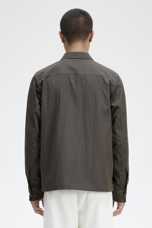 FRED PERRY Sobrecamisa " ZIP OVERSHIRT " color kaki