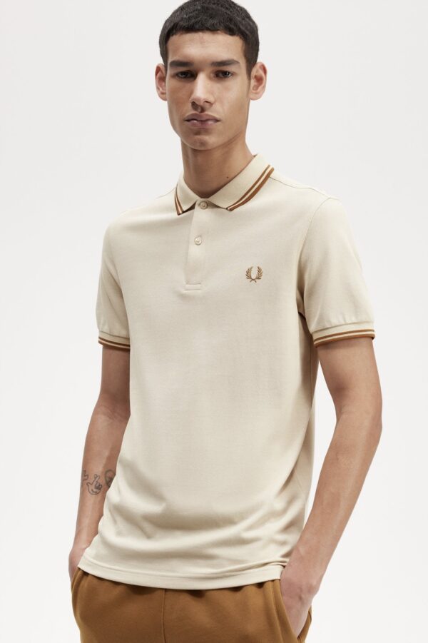 FRED PERRY Polo " Twin Tipped " color beige