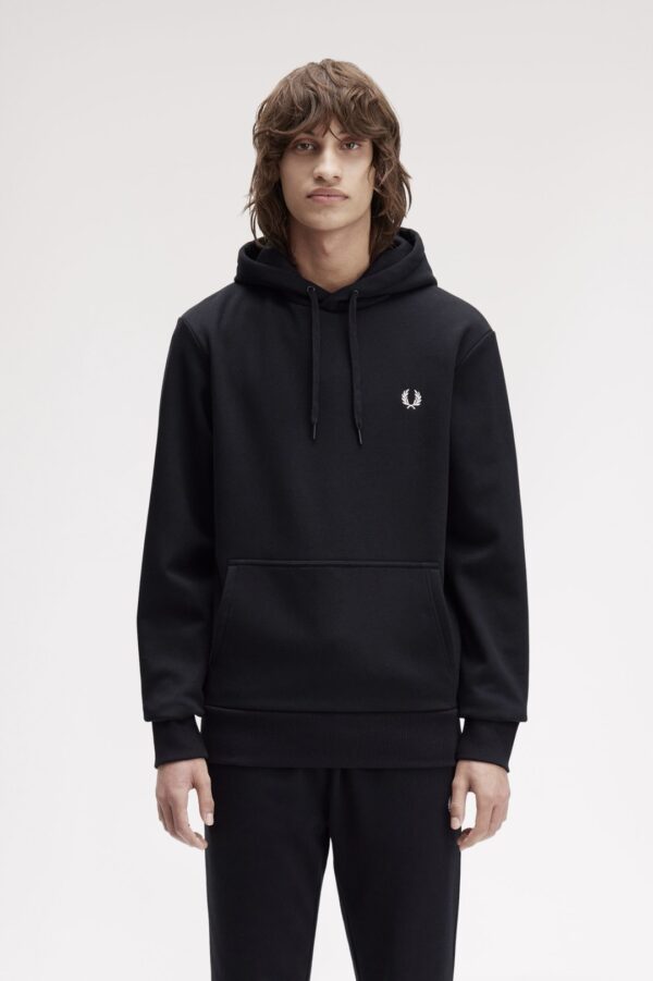 FRED PERRYSudadera"BOLD BRANDING HOODED SWEATSHIR"color negro