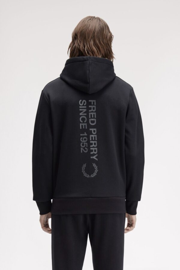 FRED PERRYSudadera"BOLD BRANDING HOODED SWEATSHIR"color negro
