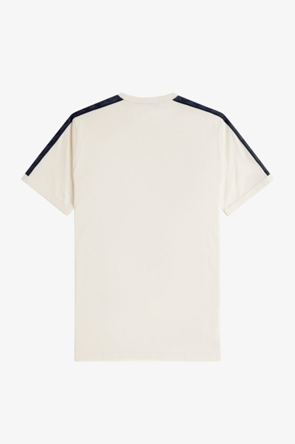 FRED PERRY Camiseta "CONTRAST TAPE RINGER T-SHIRT"color crudo