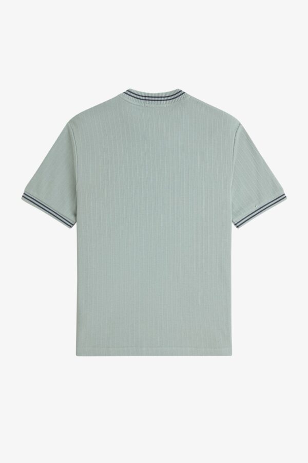 FRED PERRYCamiseta punto"RIBBED JERSEY T-SHIRT"color verde
