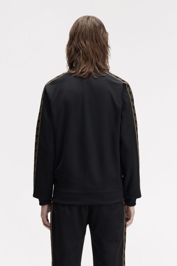 FRED PERRYChaqueta"CONTRAST TAPE TRACK JACKET"color negro