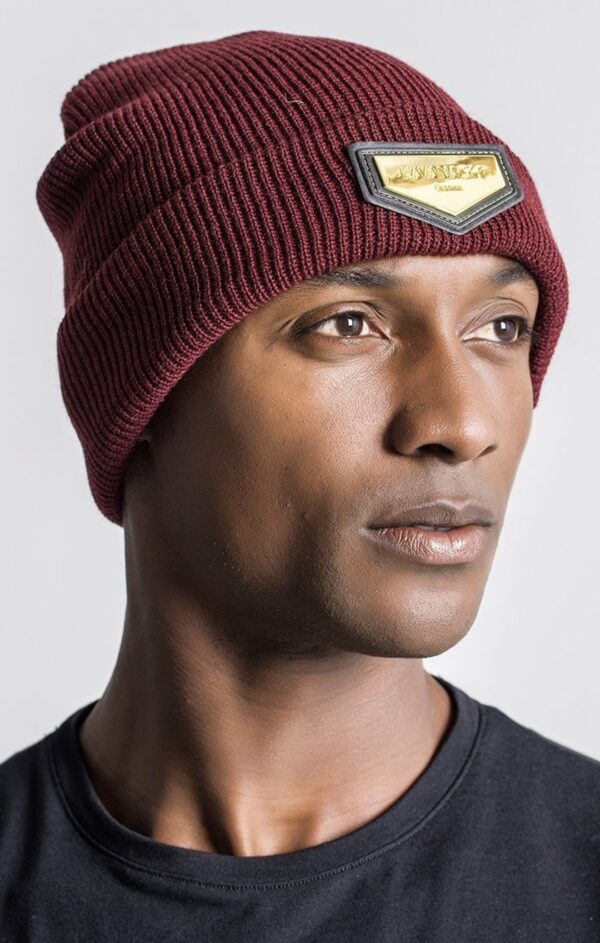 GIANNI KAVANAGH Gorro " Gold Plaque " color burdeos