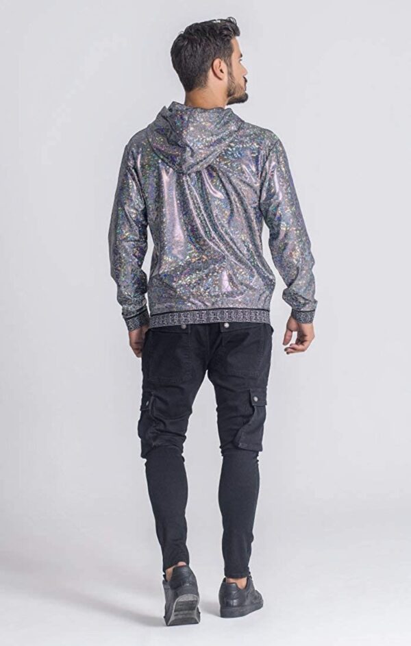 GIANII KAVANGH Sudadera brillante " Venom " color plateado