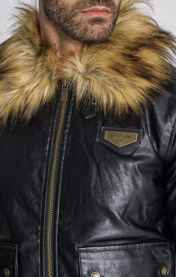 GIANNI KAVANGH Chaqueta " Black Racer Jacket " color negro