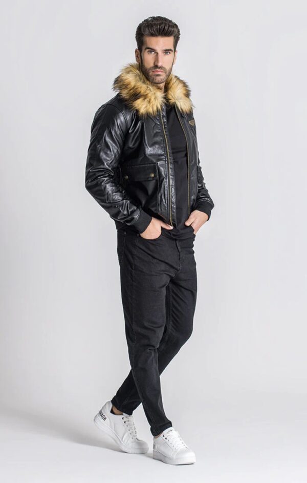 GIANNI KAVANGH Chaqueta " Black Racer Jacket " color negro
