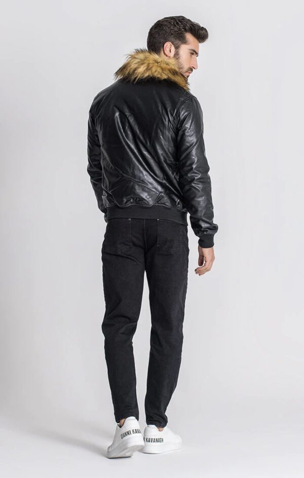 GIANNI KAVANGH Chaqueta " Black Racer Jacket " color negro