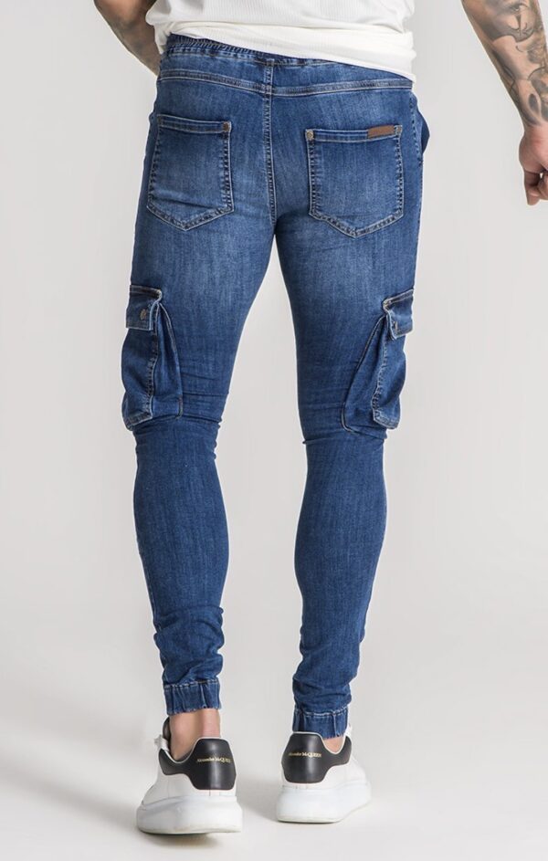 Pantalon GIANNI KAVANAGH " Cargo" con rotos  color Azul