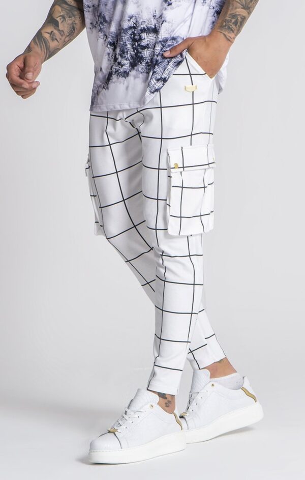 Pantalones  GIANNI KAVANAGH " Mythology Cargo " color blanco