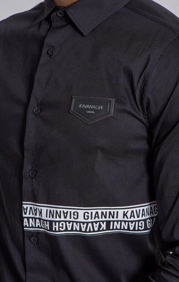 GIANNI KAVANAGH Camisa " Ying Yang " color negro