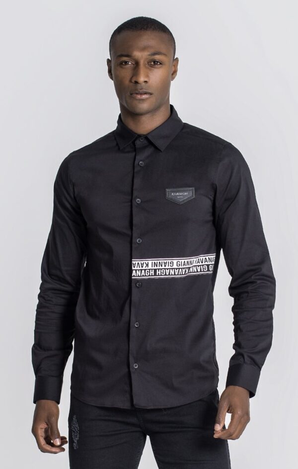 GIANNI KAVANAGH Camisa " Ying Yang " color negro