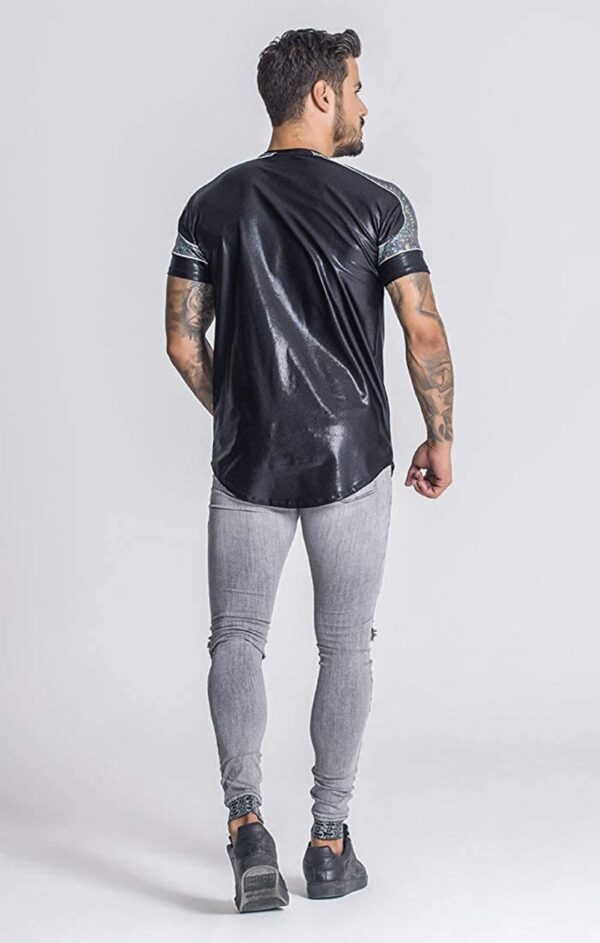 GIANNI KAVANAGH Camiseta brillante " Shades " color negro