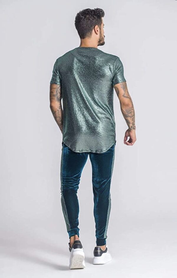 GIANNI KAVANAGH Camiseta brillante " Elite " color verde