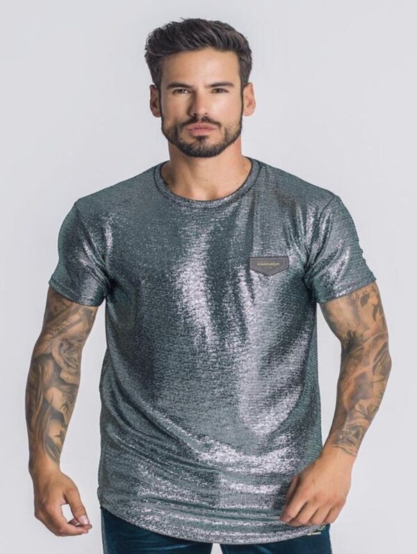 GIANNI KAVANAGH Camiseta brillante " Elite " color verde
