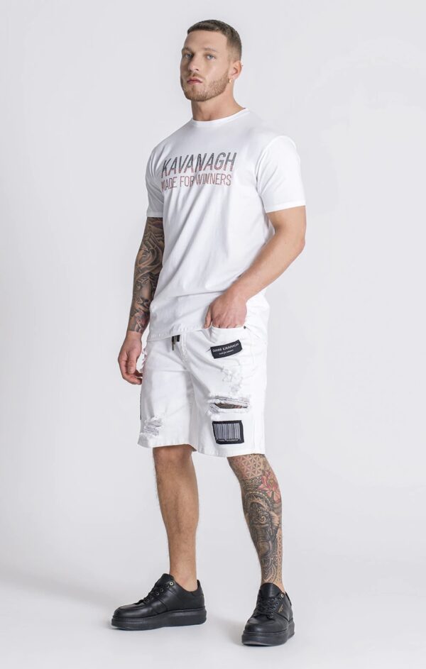 GIANNI KAVANGH Camiseta " Heat Crystals " color blanco