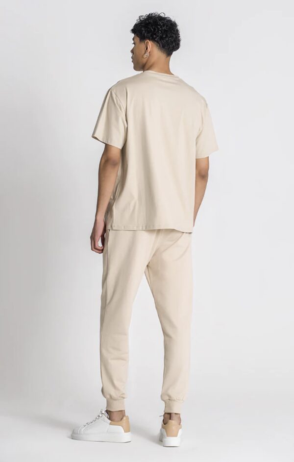 GIANNI KAVANAGH Camiseta " Beige Laced Oversized Tee  " color beige
