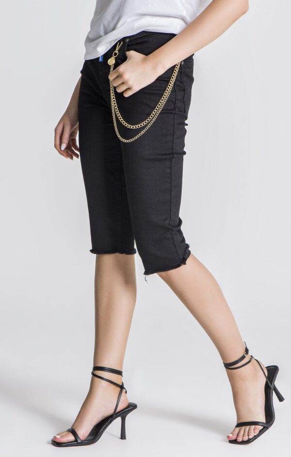 GIANNI KAVANAGH Bermuda " Gianni Denim " color negro