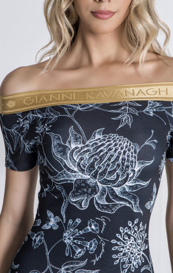 GIANNI KAVANAGH Vestido " Light Breeze " color negro