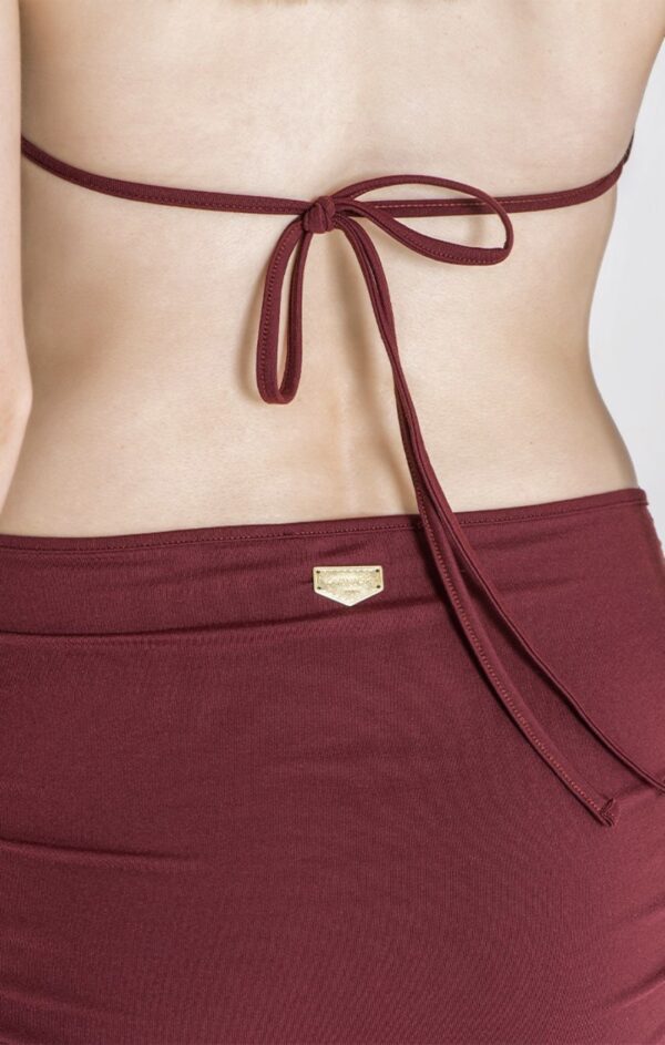 GIANNI KAVANAGH Vestido " Lucifer " color burdeos