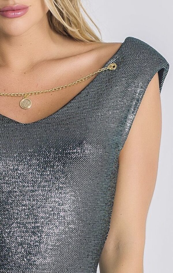 GIANNI KAVANAGH Vestido brillo " Elite " color verde