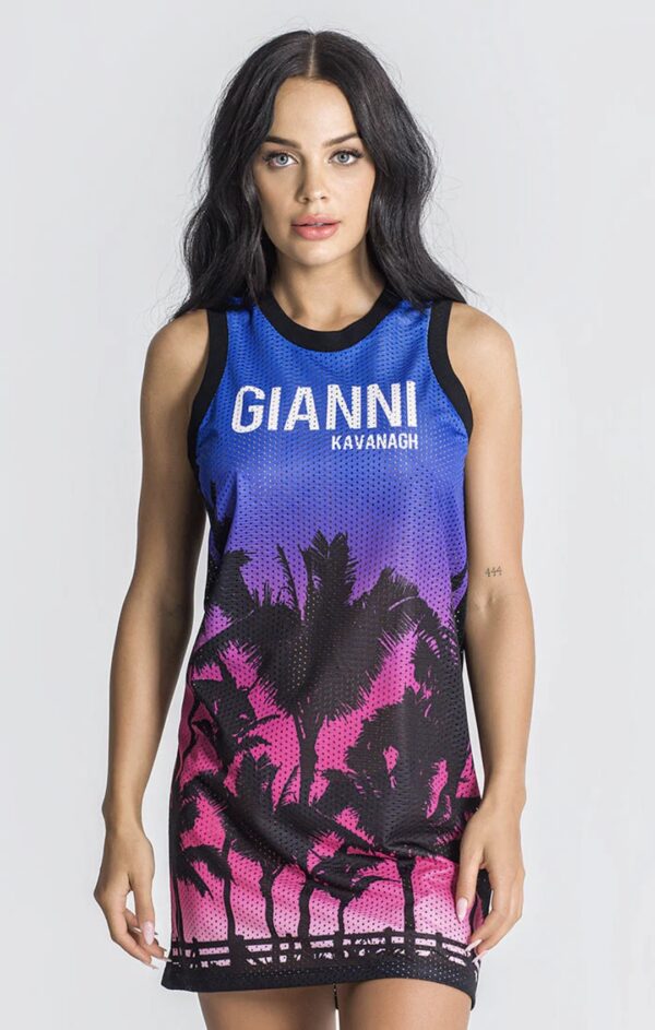 GIANNI KAVANAGH Vestido " Palms " multicolor