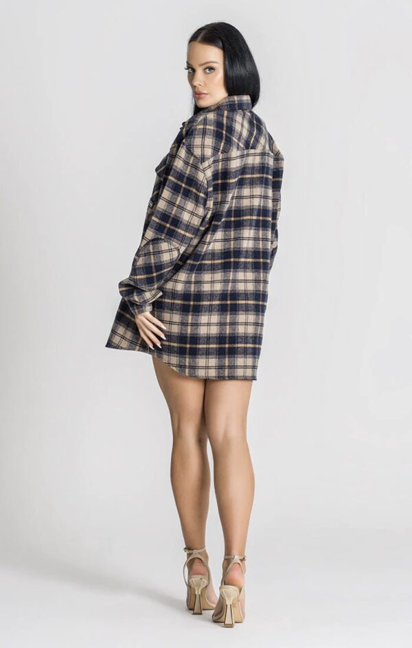 GIANNI KAVANAGH Sobrecamisa " Checkmate " color azul oscuro