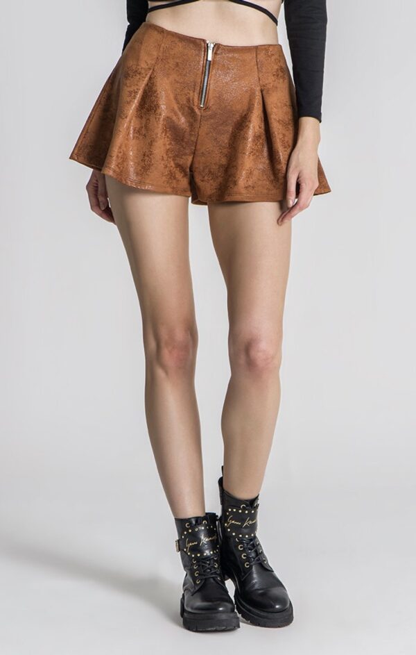 GIANNI KAVANAGH Short-Falda " Lucifer " color camel