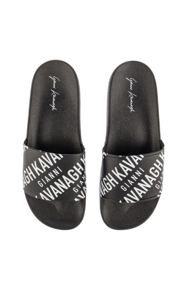 GIANNI KAVANGH Chanclas " Logomania " color negro