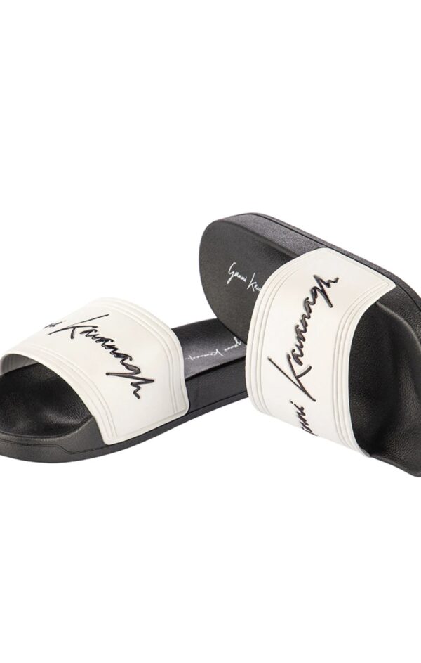 GIANNI KAVANGH Chanclas " Signature " color blanco