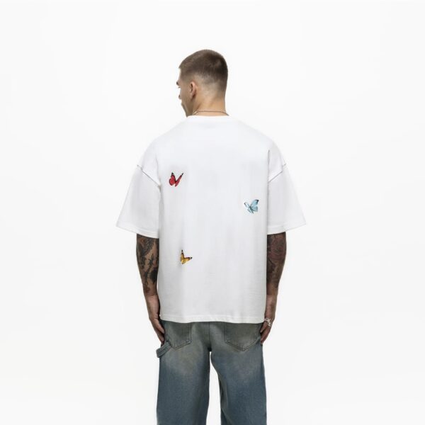 GOOD FOR NOTHING Camiseta " OVERSIZED FLIGHT WHITE T-SHIRT " color blanco