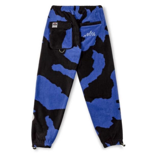 GRIMEY Pantalon polar " BACK AT YOU ALL OVER PRINT POLAR FLEECE TRACK PANTS " color azul