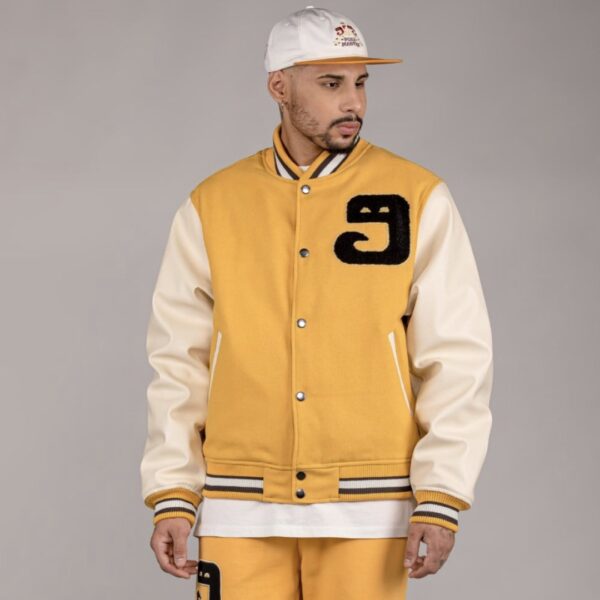 GRIMEY Chaqueta beisbolera " Lust Mantra " color amarillo