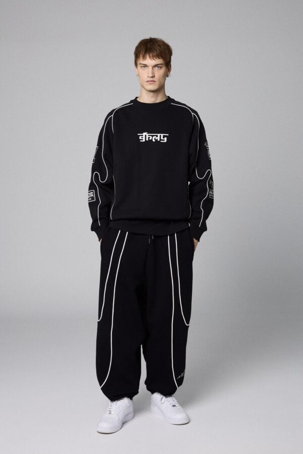 GRIMEYSudadera"RACE WAR VINTAGE CREWNECK"color negro