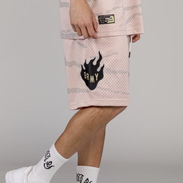 GRIMEY Bermuda " Cloven Tongues All Over Print " color crema