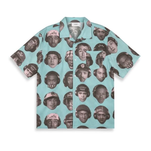 GRIMEY Camisa " THE MIDNITE BUTTON UP SHIRT " color azul