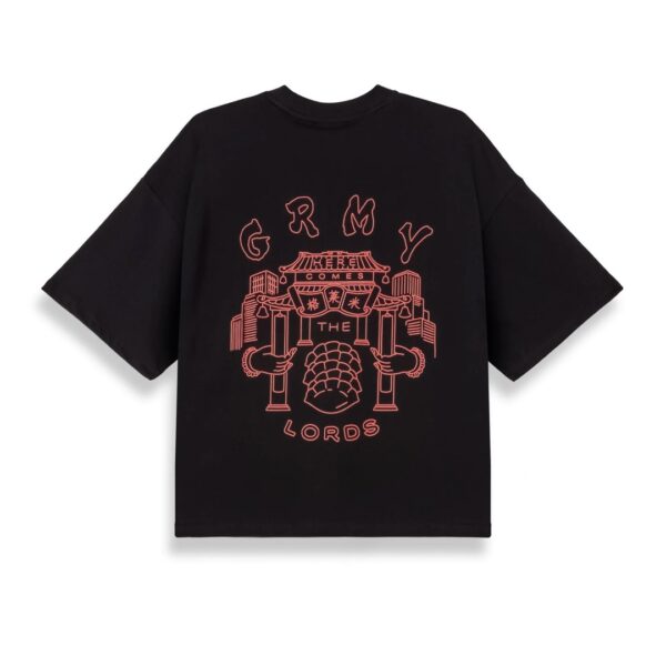 GRIMEYCamiseta"SAMPANS THE LORDS BOXY TEE"color negro