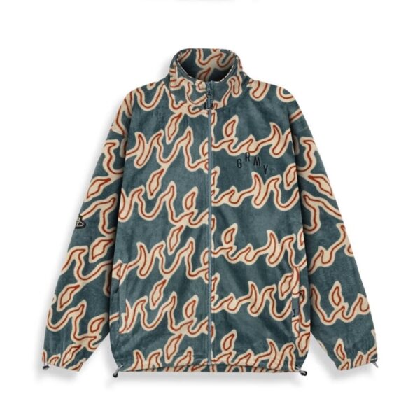 GRIMEY Chaqueta " VOODOO CHILD POLAR FLEECE JACKET " color azul