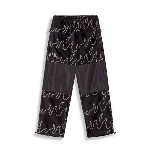GRIMEY Pantalon " VOODOO CHILD POLAR FLEECE TRACK PANTS " color negro