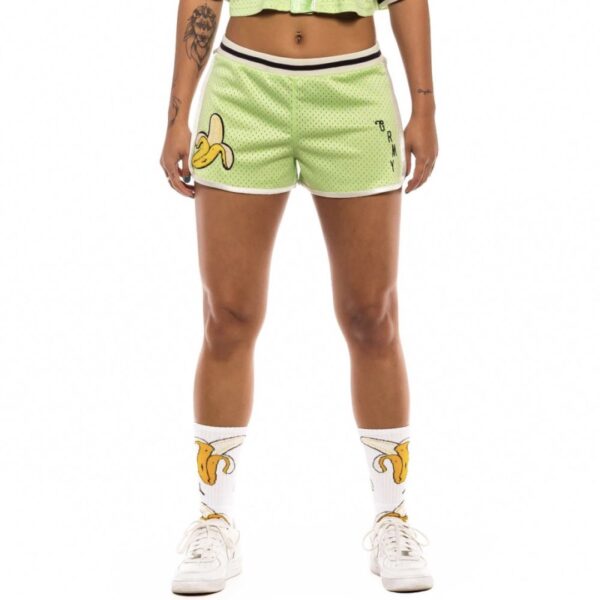 GRIMEY Shorts " Jungle Punch Girl Mesh Shorts " color verde